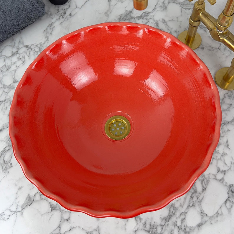 Vasque Marocaine en céramique de style minimaliste #70B