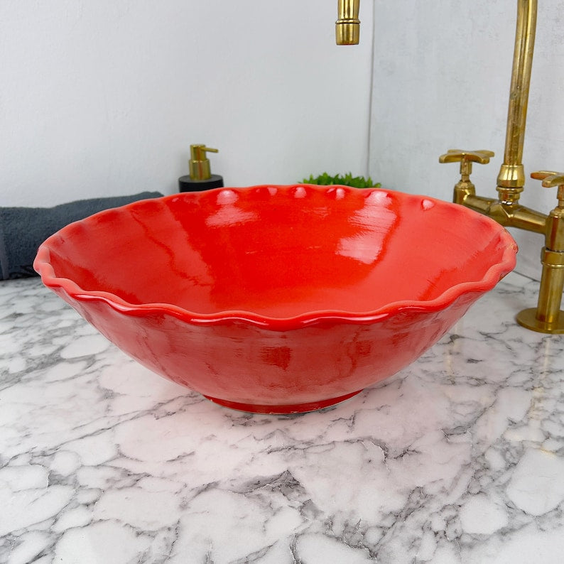 Vasque Marocaine en céramique de style minimaliste #70B