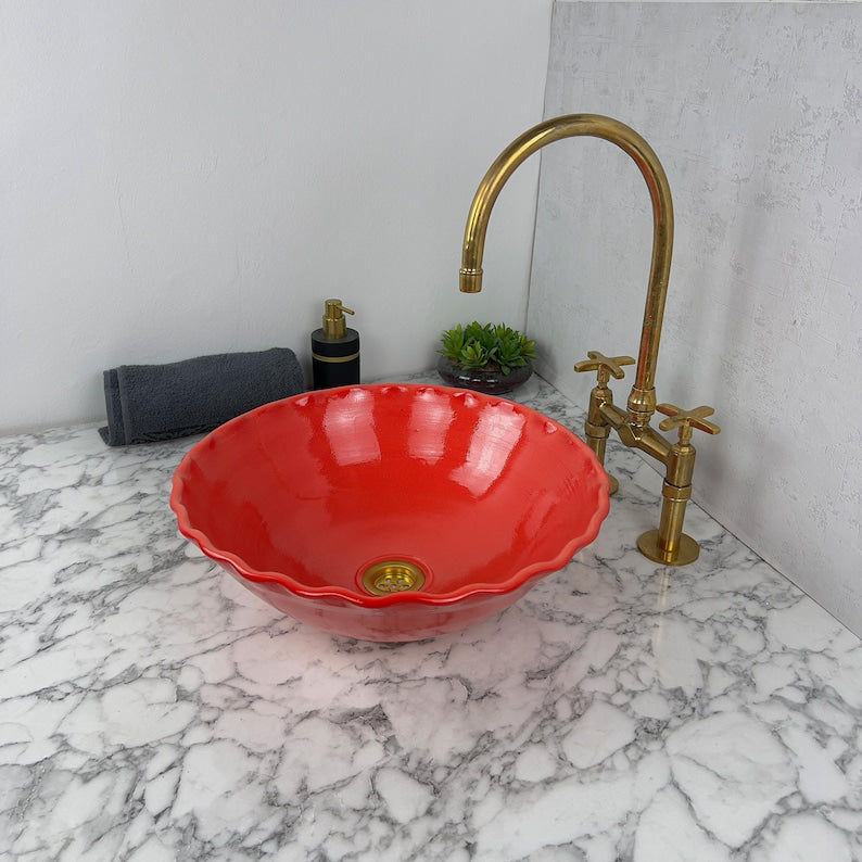 Vasque Marocaine en céramique de style minimaliste #70B