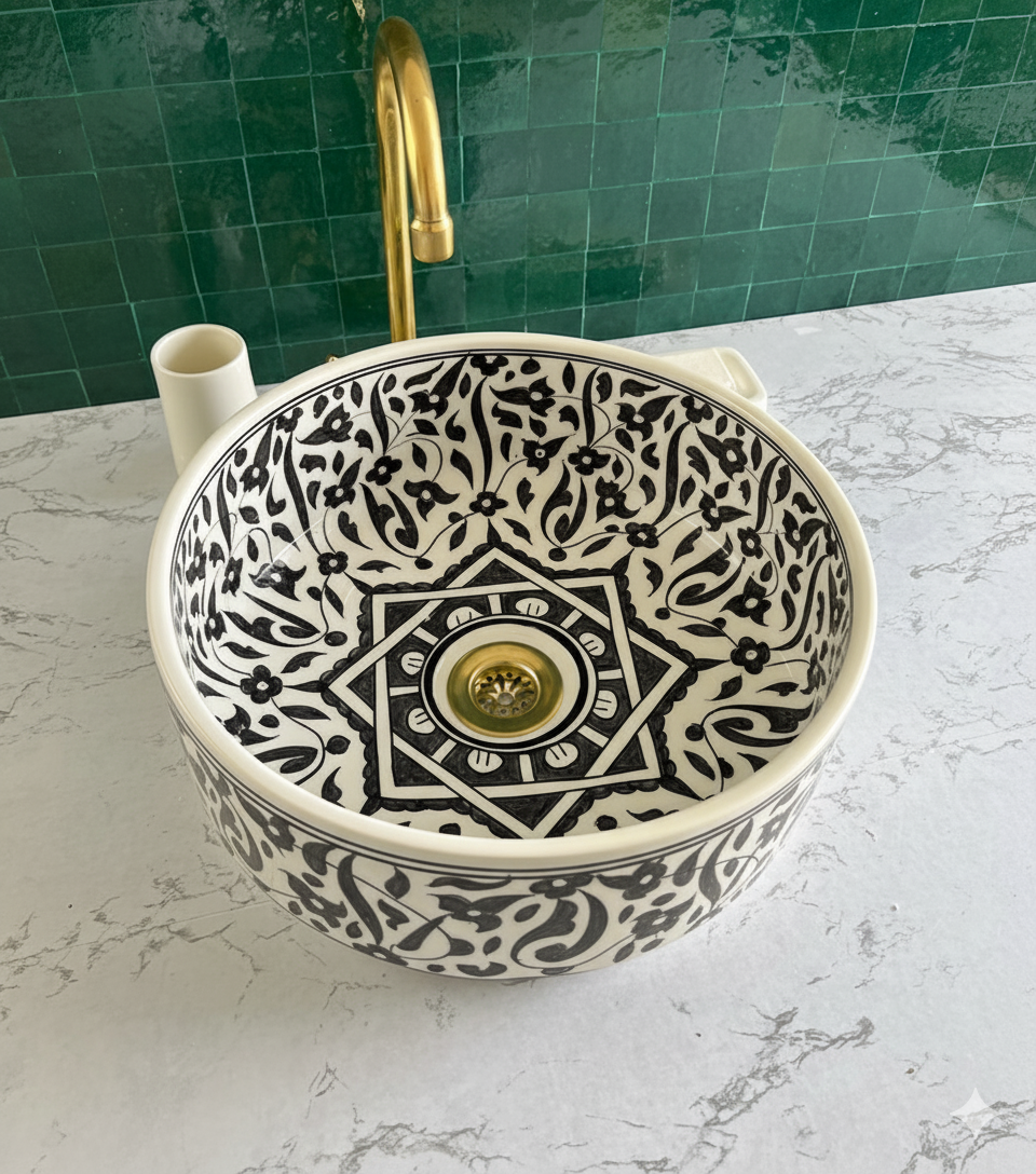 Vasque Marocaine en céramique de style oriental #1