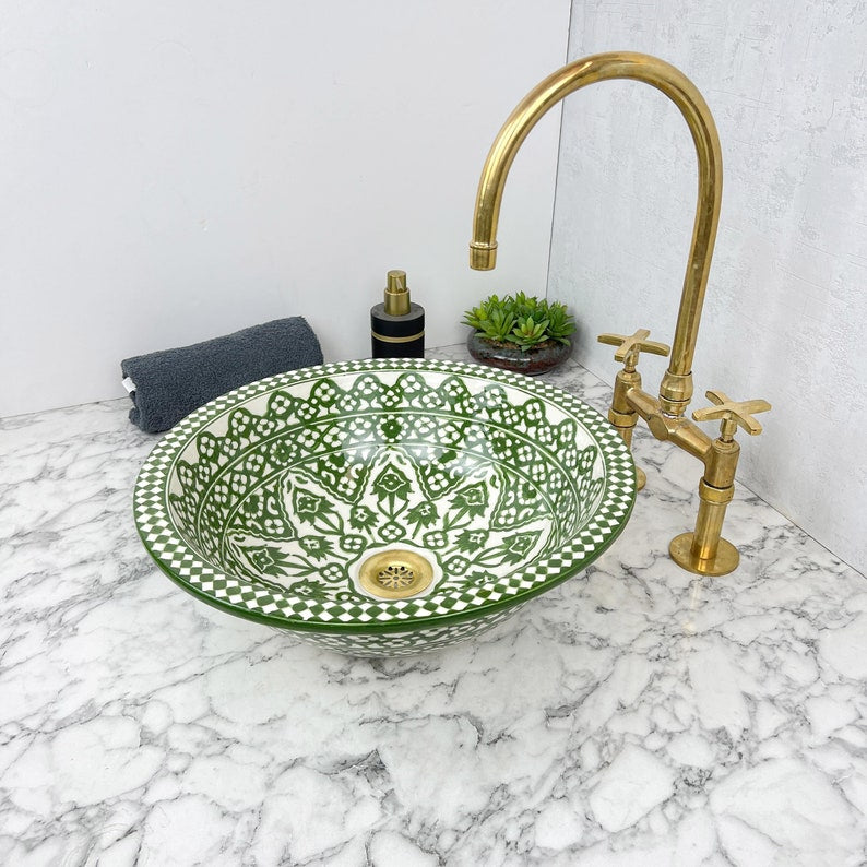 Vasque Marocaine en céramique de style oriental #129