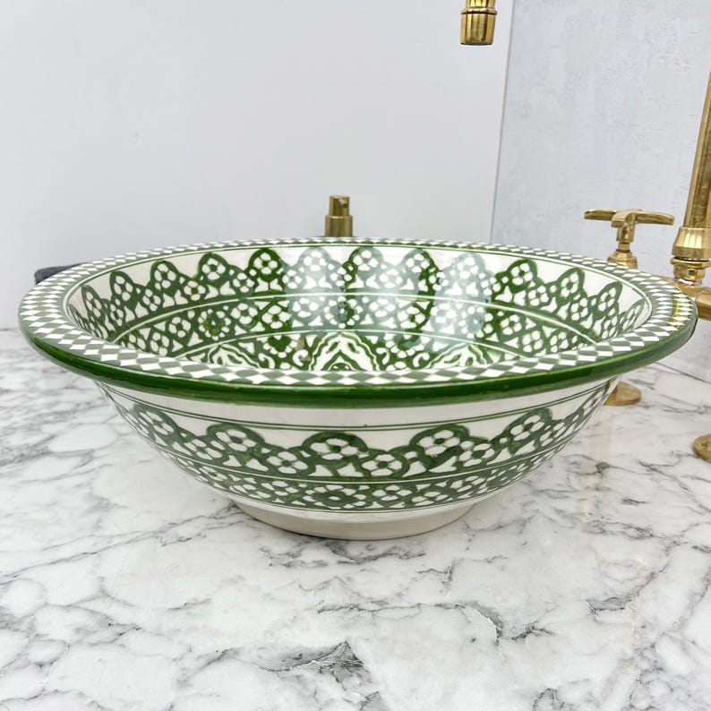 Vasque Marocaine en céramique de style oriental #129