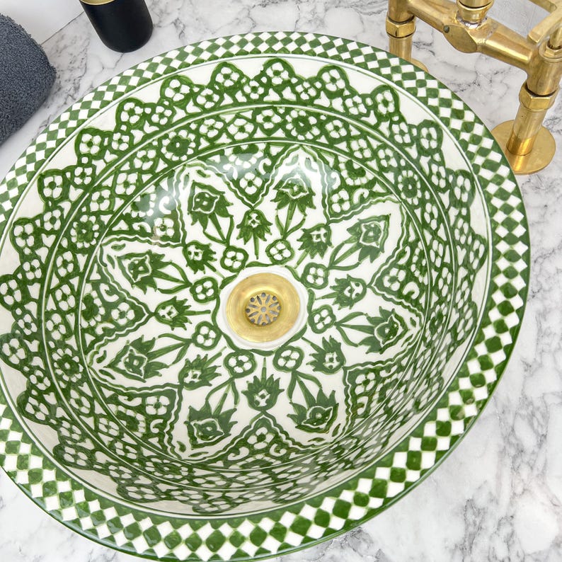 Vasque Marocaine en céramique de style oriental #129