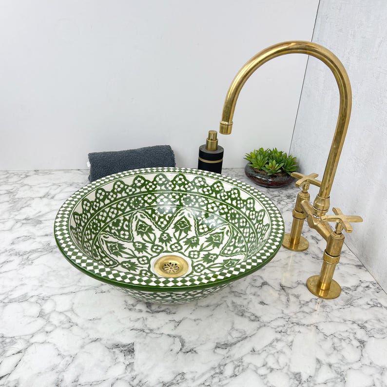 Vasque Marocaine en céramique de style oriental #129