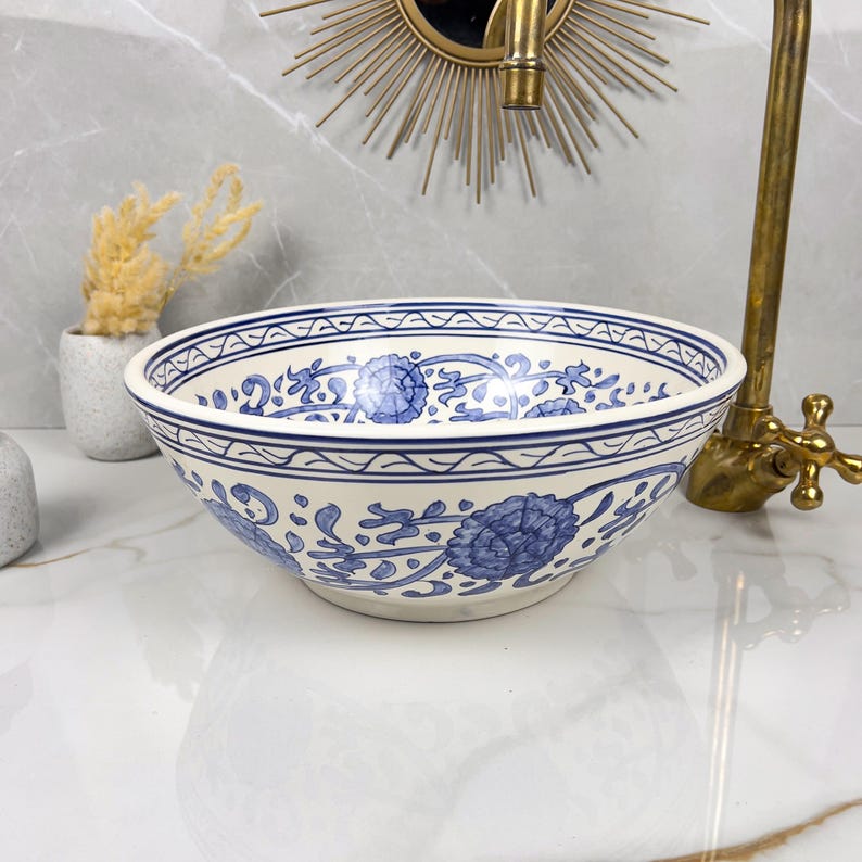Vasque Marocaine en céramique de style oriental #305
