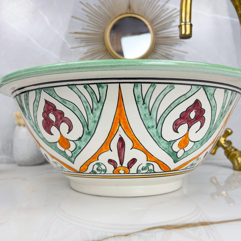 Vasque Marocaine en céramique de style oriental #302