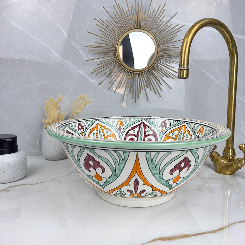 Vasque Marocaine en céramique de style oriental #302
