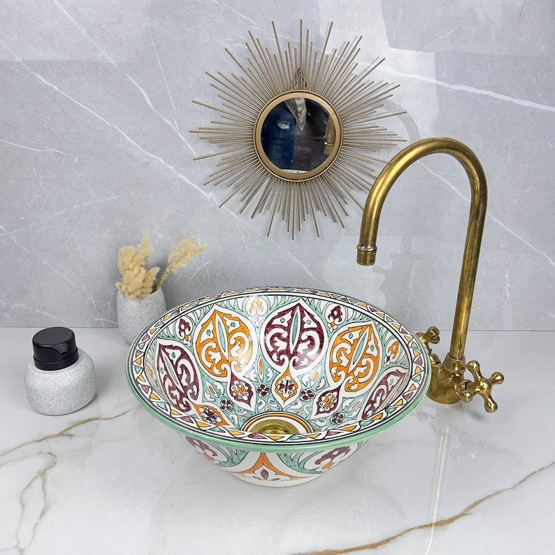 Vasque Marocaine en céramique de style oriental #302