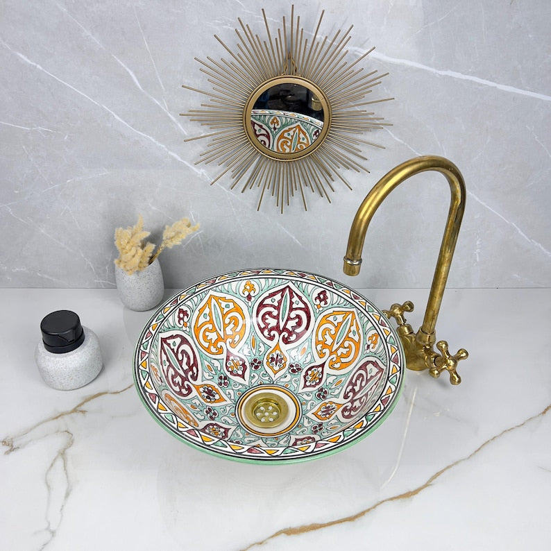 Vasque Marocaine en céramique de style oriental #302