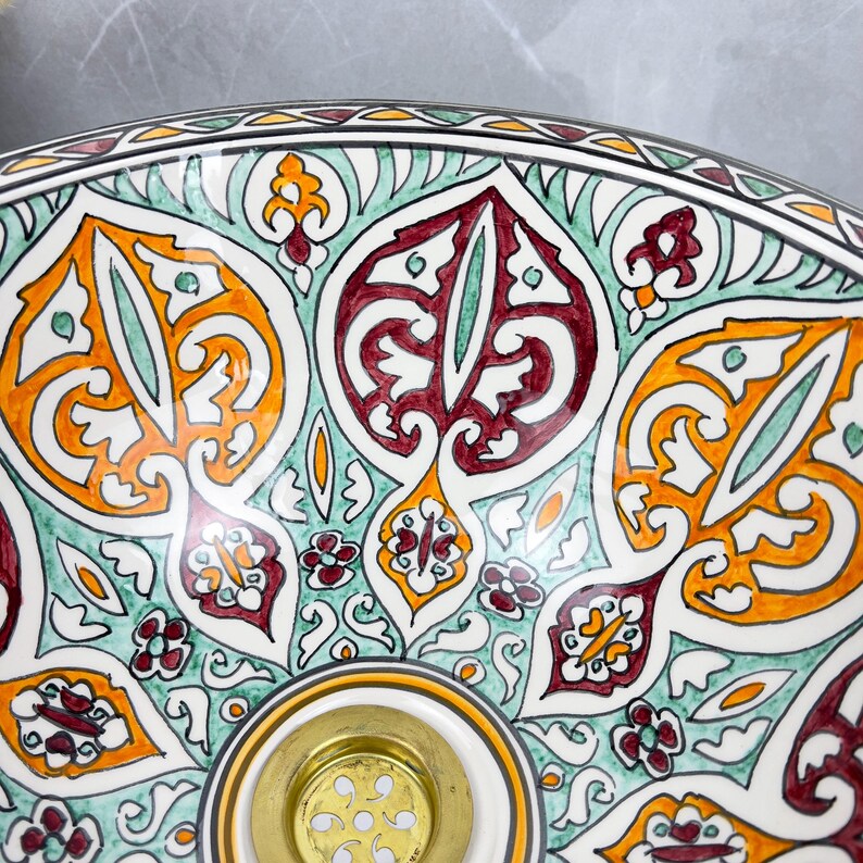 Vasque Marocaine en céramique de style oriental #302