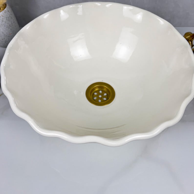 Marokkanisches Keramikwaschbecken im orientalischen Stil #262