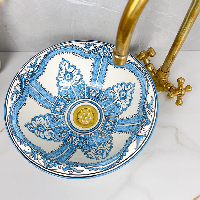 Vasque Marocaine en céramique de style oriental #310