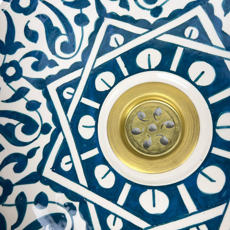Marokkanisches Keramikwaschbecken im orientalischen Stil #278
