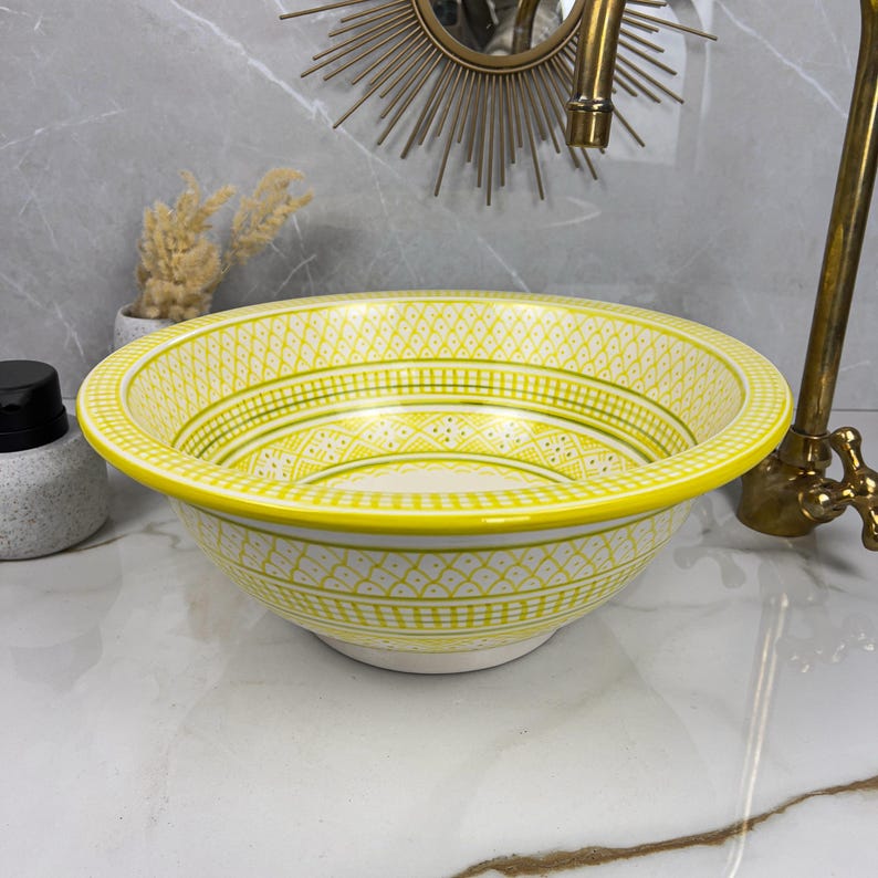Vasque Marocaine en céramique de style oriental #308