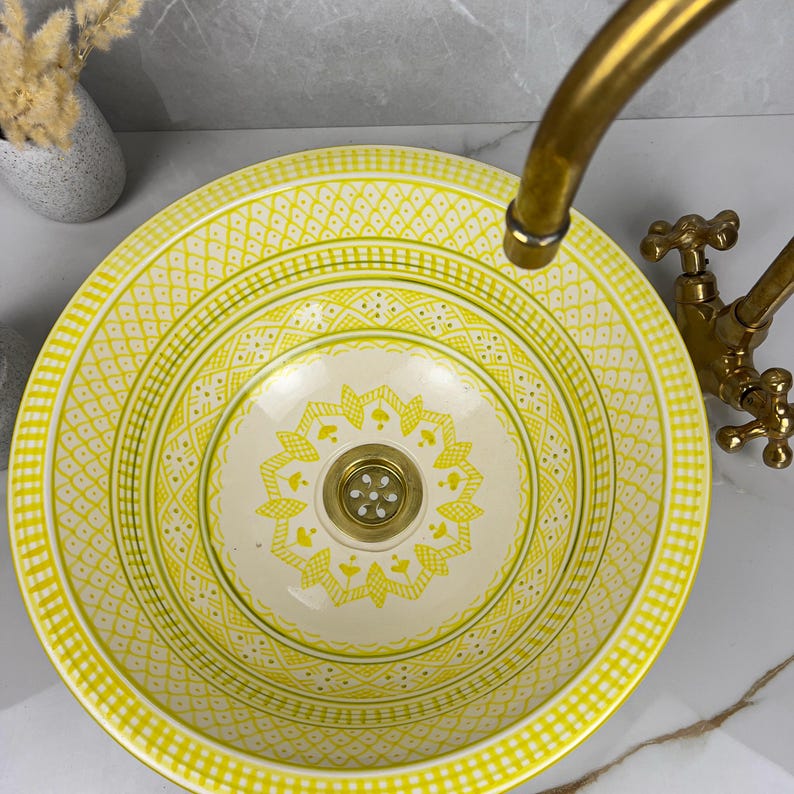 Vasque Marocaine en céramique de style oriental #308