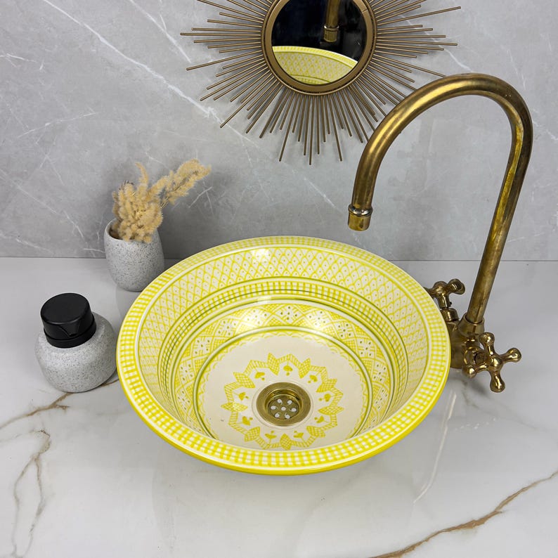Vasque Marocaine en céramique de style oriental #308