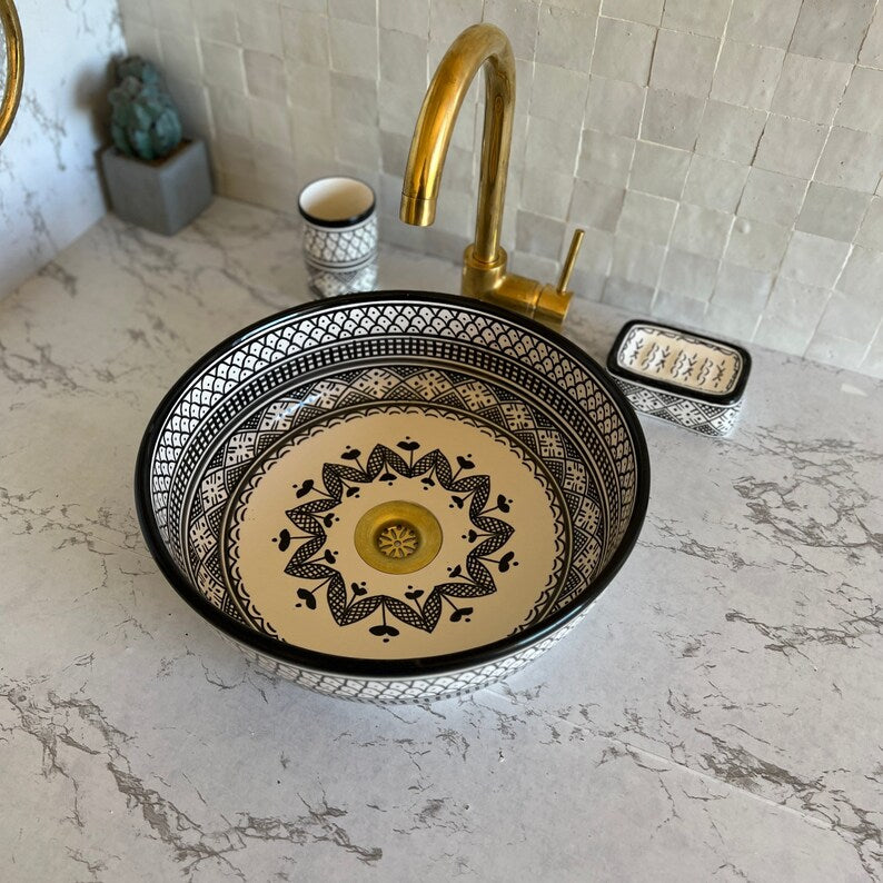Vasque Marocaine en céramique de style oriental #18