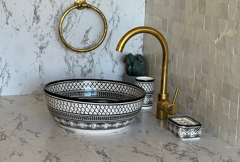 Vasque Marocaine en céramique de style oriental #18