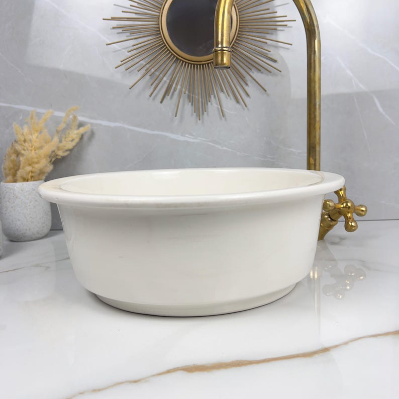 Marokkanisches Keramikwaschbecken im orientalischen Stil #239
