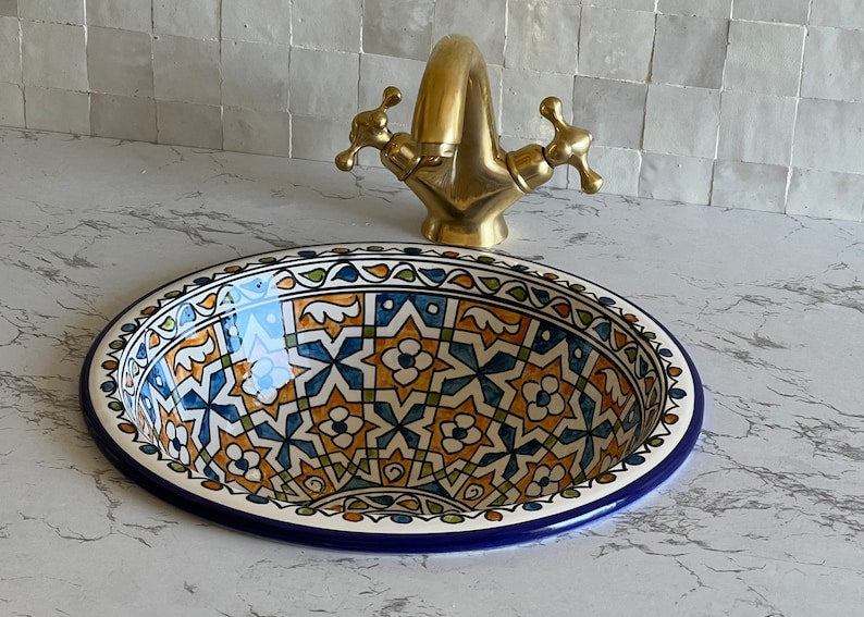 Vasque Marocaine en céramique de style oriental #29