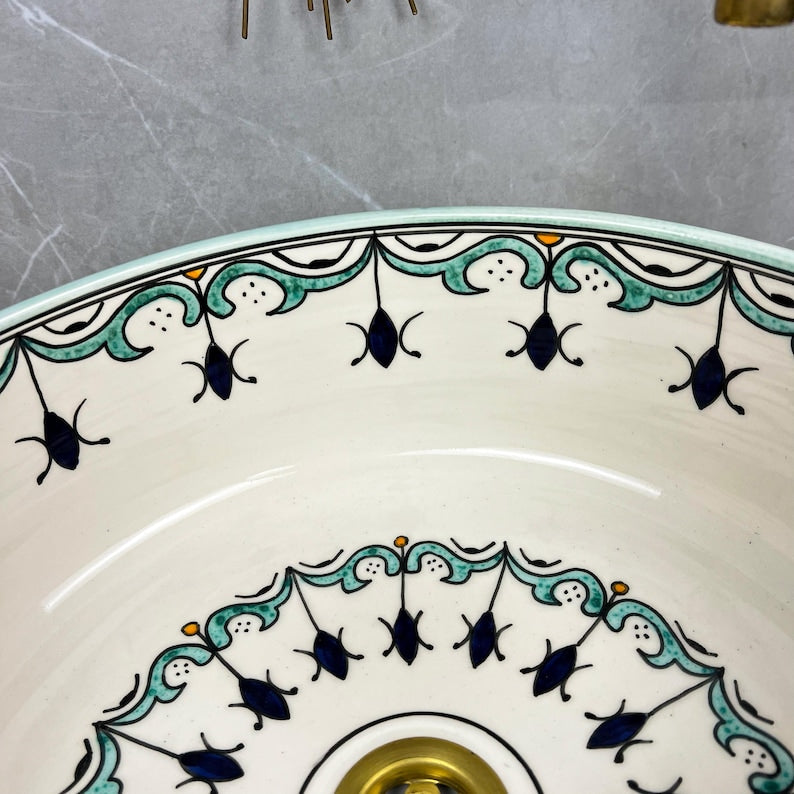 Vasque Marocaine en céramique de style oriental #299