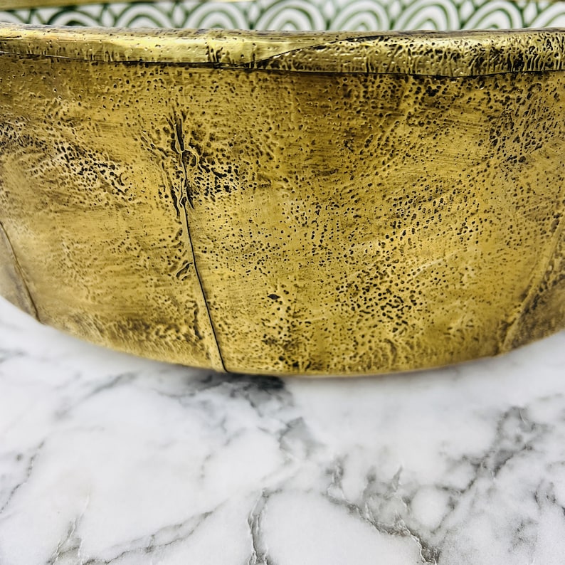 Moroccan Sink with brass rim #55E