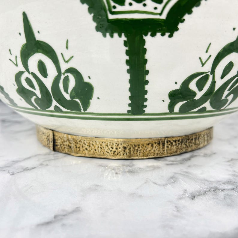 Moroccan Sink with brass rim #55J