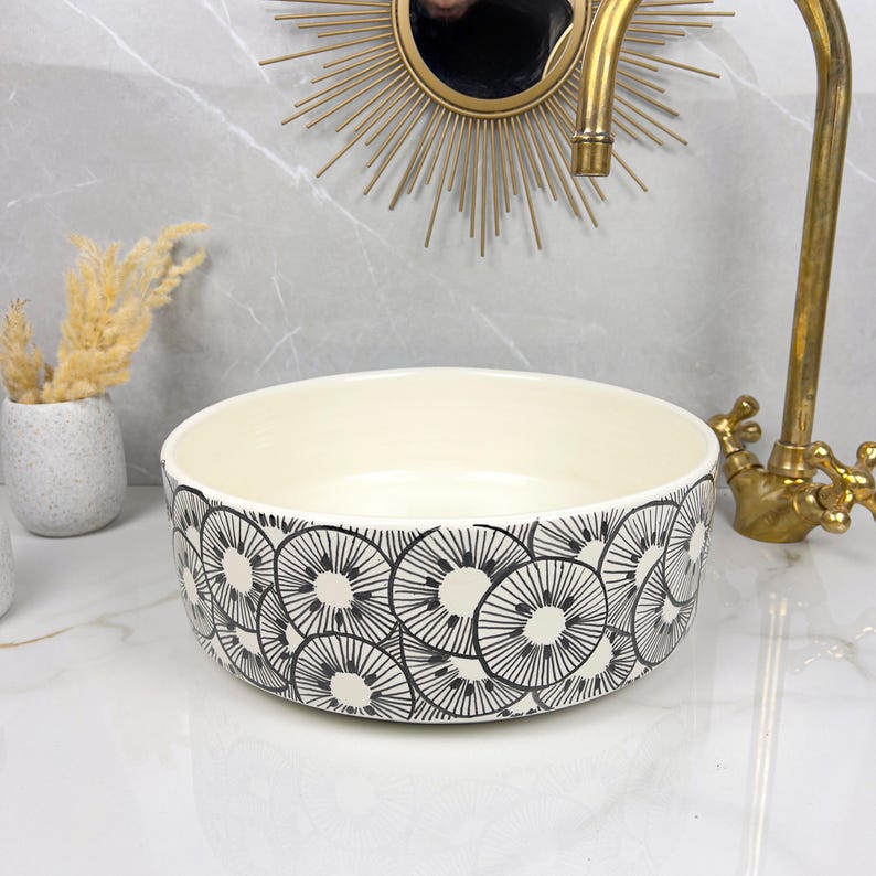 Marokkanisches Keramikwaschbecken im orientalischen Stil #276