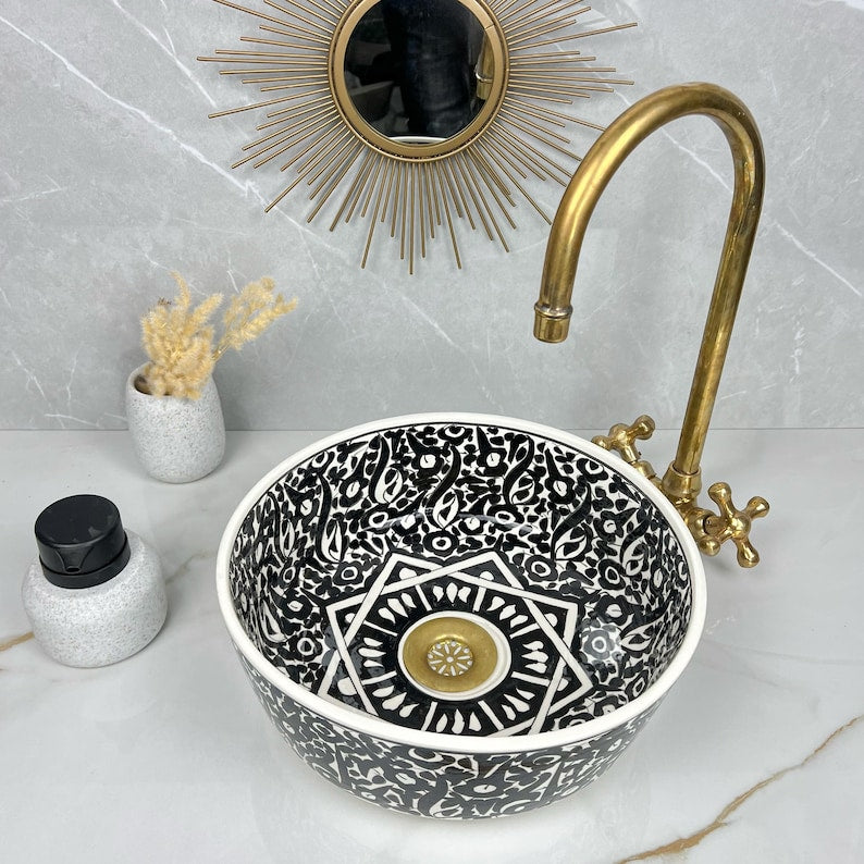 Vasque Marocaine en céramique de style oriental #307