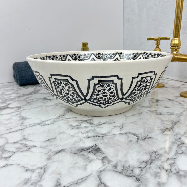 Vasque Marocaine en céramique de style oriental #113