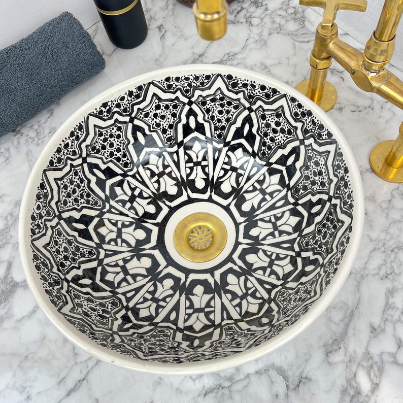 Vasque Marocaine en céramique de style oriental #113