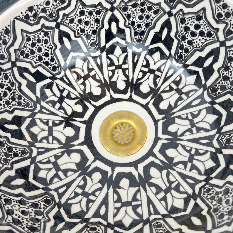 Vasque Marocaine en céramique de style oriental #113