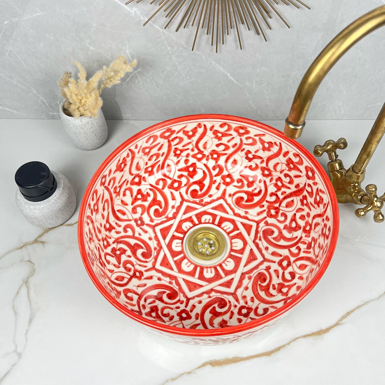 Vasque Marocaine en céramique de style oriental #306