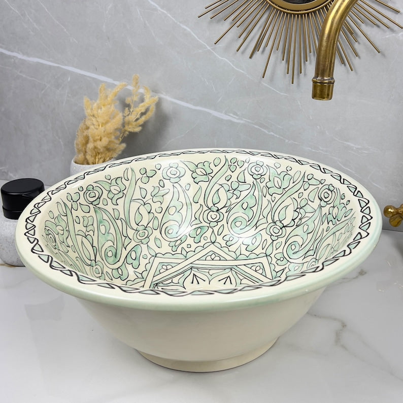 Vasque Marocaine en céramique de style oriental #300
