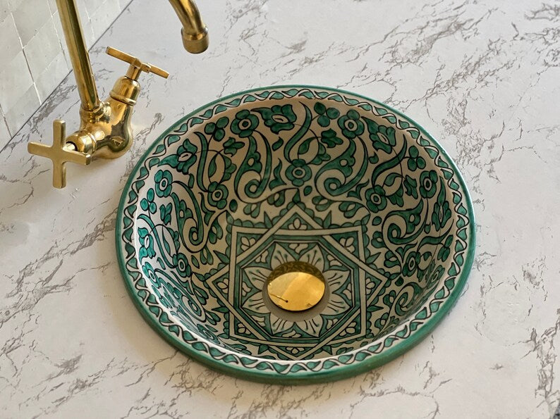 Vasque Marocaine en céramique de style oriental #30