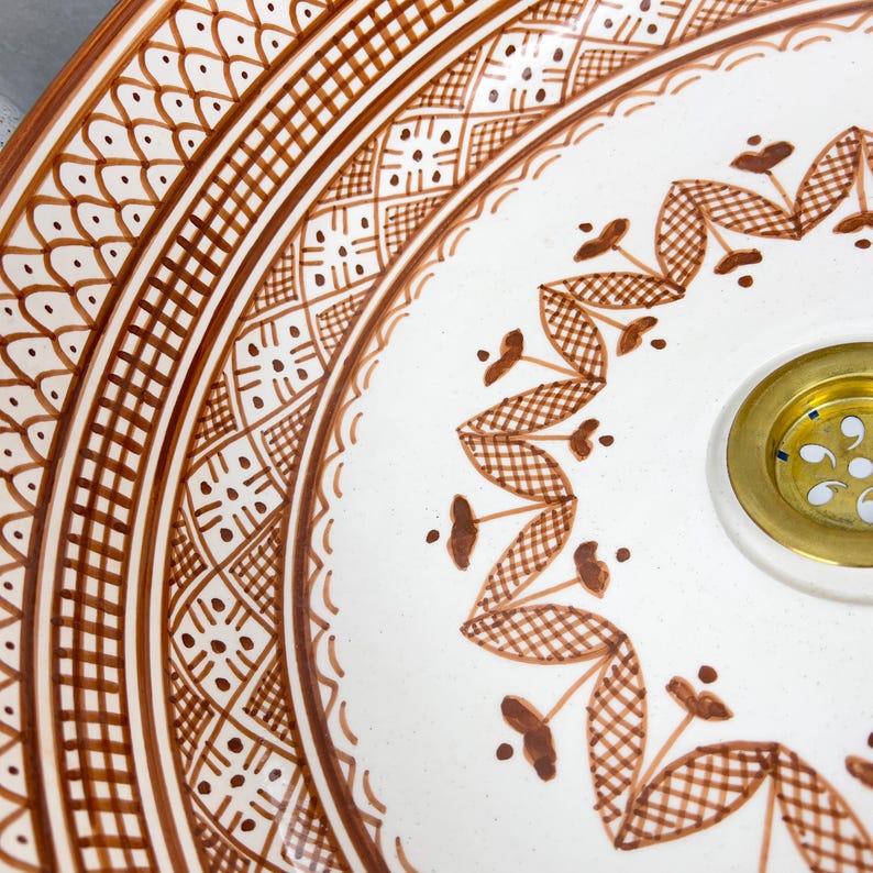 Marokkanisches Keramikwaschbecken im orientalischen Stil #233