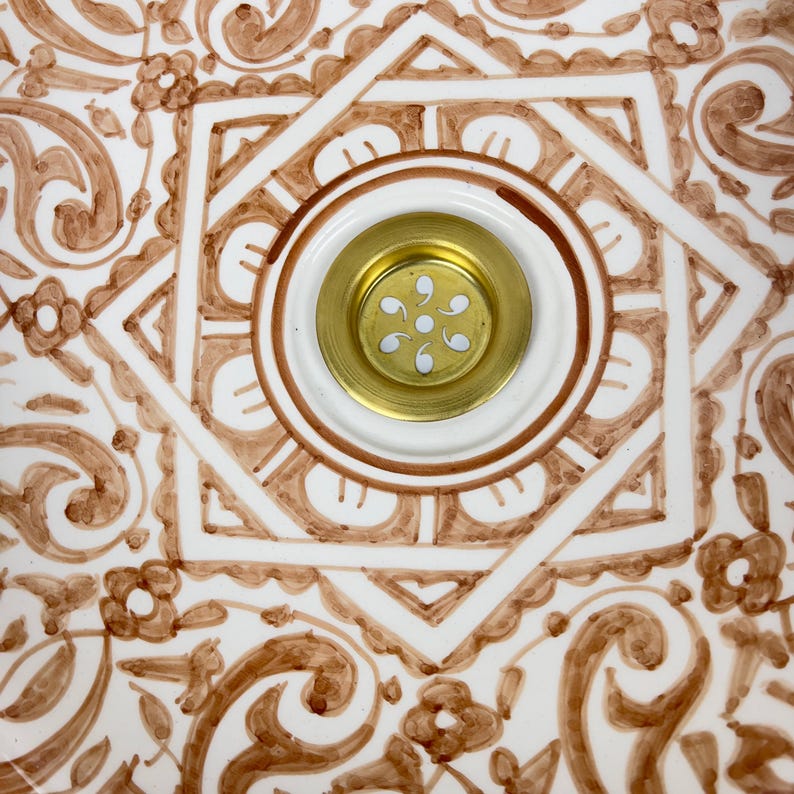 Marokkanisches Keramikwaschbecken im orientalischen Stil #272