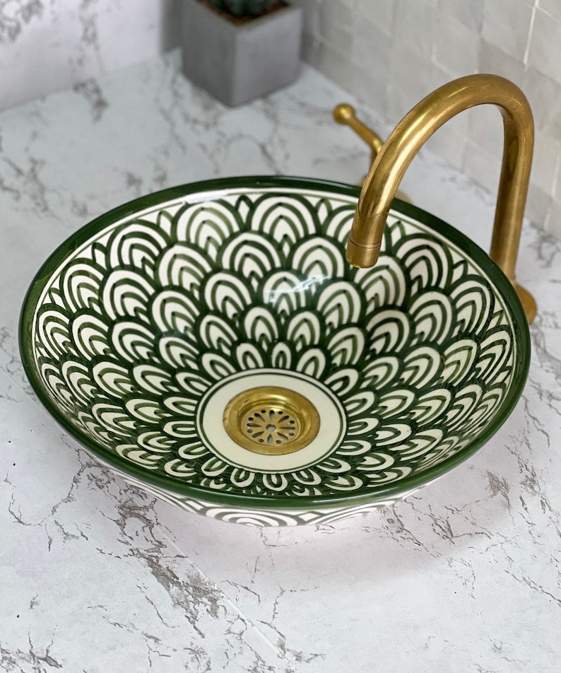 Vasque Marocaine en céramique de style oriental #15