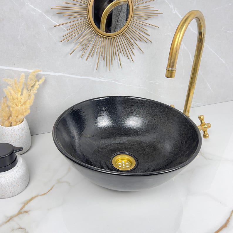 Marokkanisches Keramikwaschbecken im orientalischen Stil #235