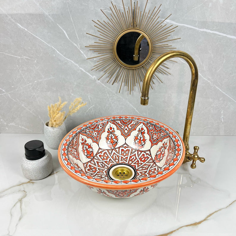 Vasque Marocaine en céramique de style oriental #301