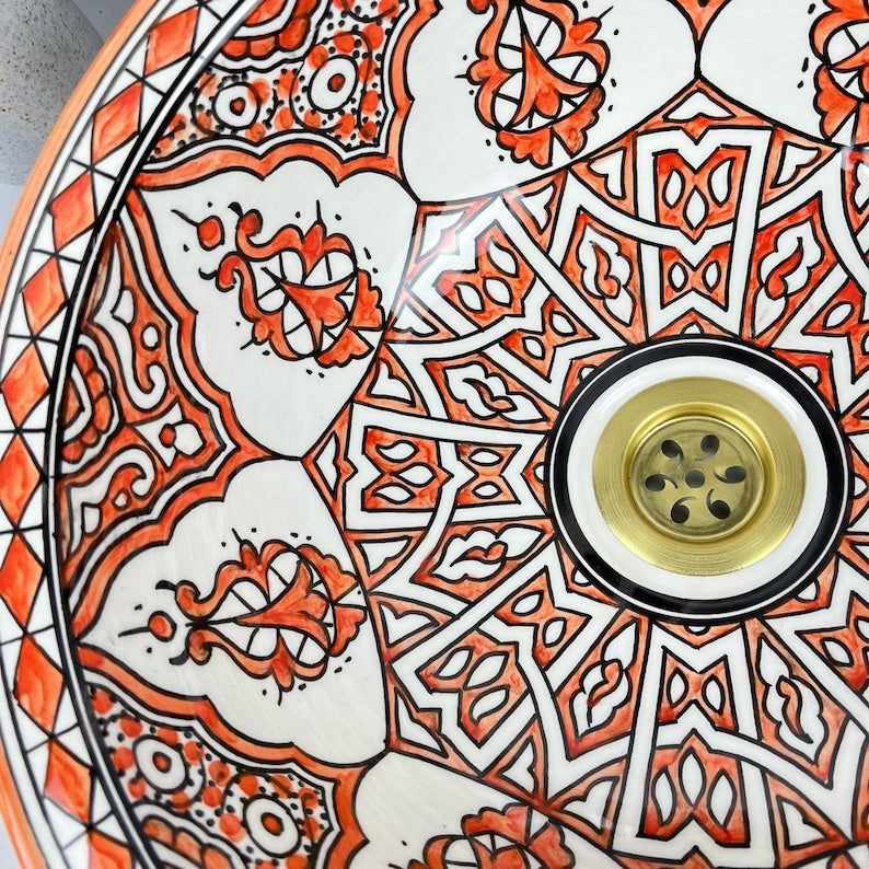 Vasque Marocaine en céramique de style oriental #301