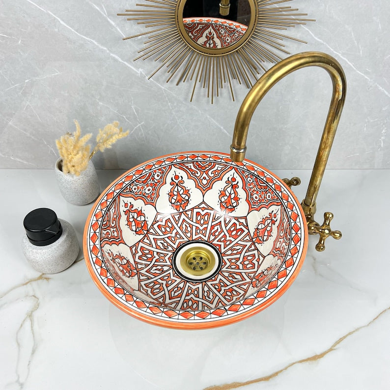 Vasque Marocaine en céramique de style oriental #301