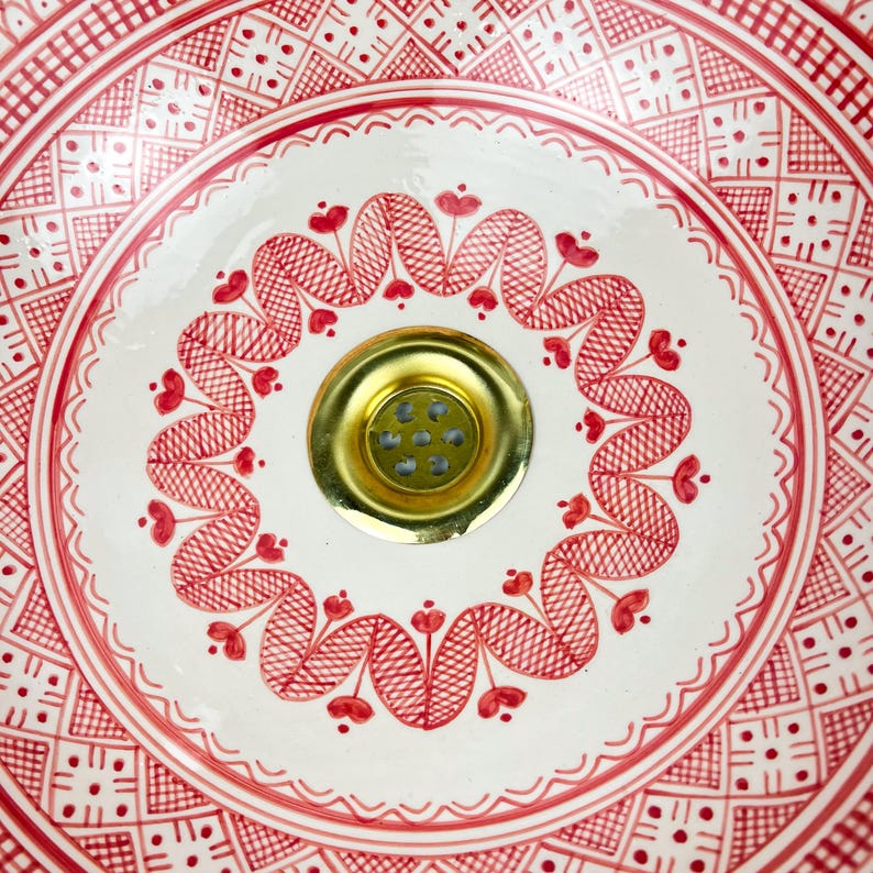 Marokkanisches Keramikwaschbecken im orientalischen Stil #234