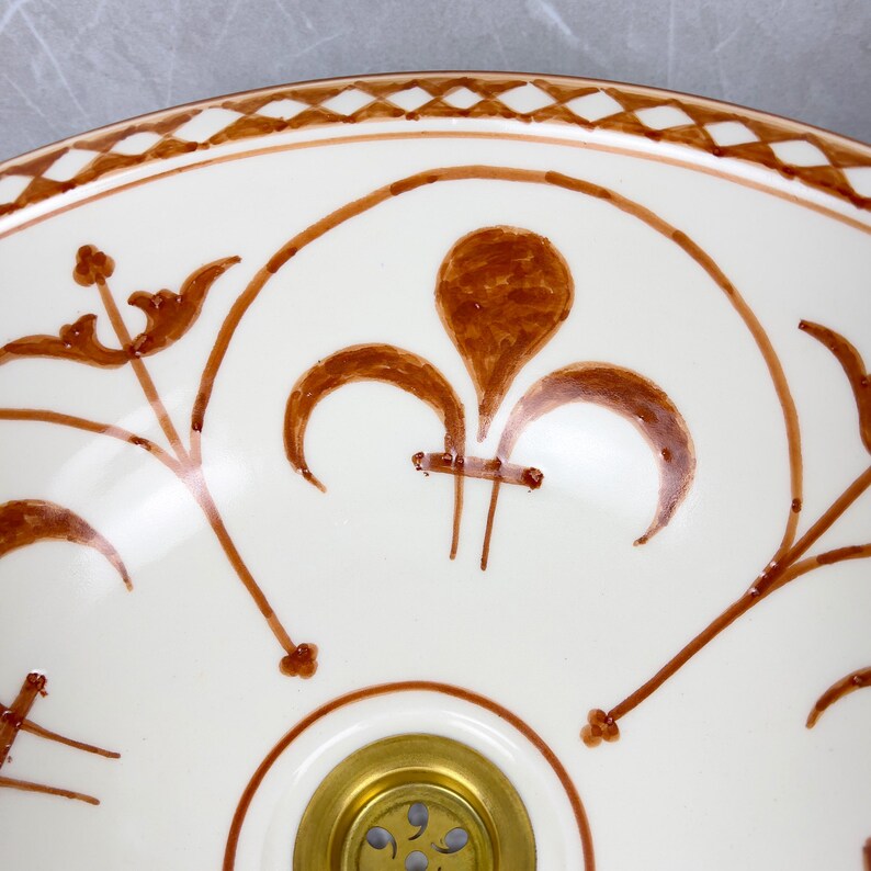 Marokkanisches Keramikwaschbecken im orientalischen Stil #285