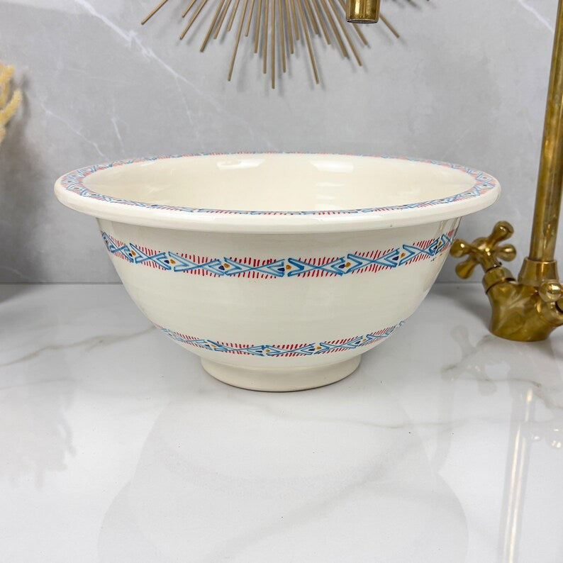 Marokkanisches Keramikwaschbecken im orientalischen Stil #279