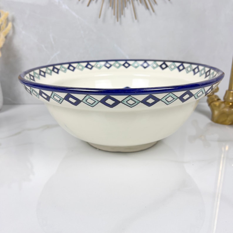 Marokkanisches Keramikwaschbecken im orientalischen Stil #283