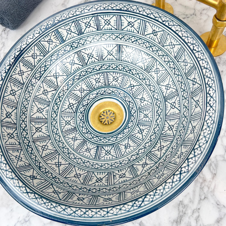 Vasque Marocaine en céramique de style oriental #61