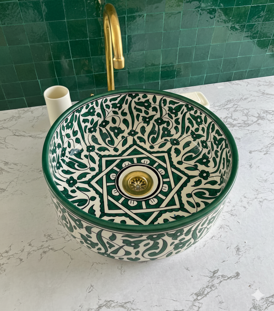 Vasque Marocaine en céramique de style oriental #1