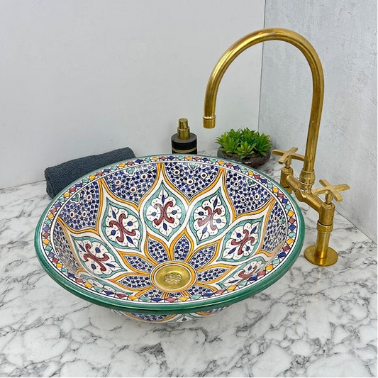 Vasque Marocaine en céramique de style oriental #114