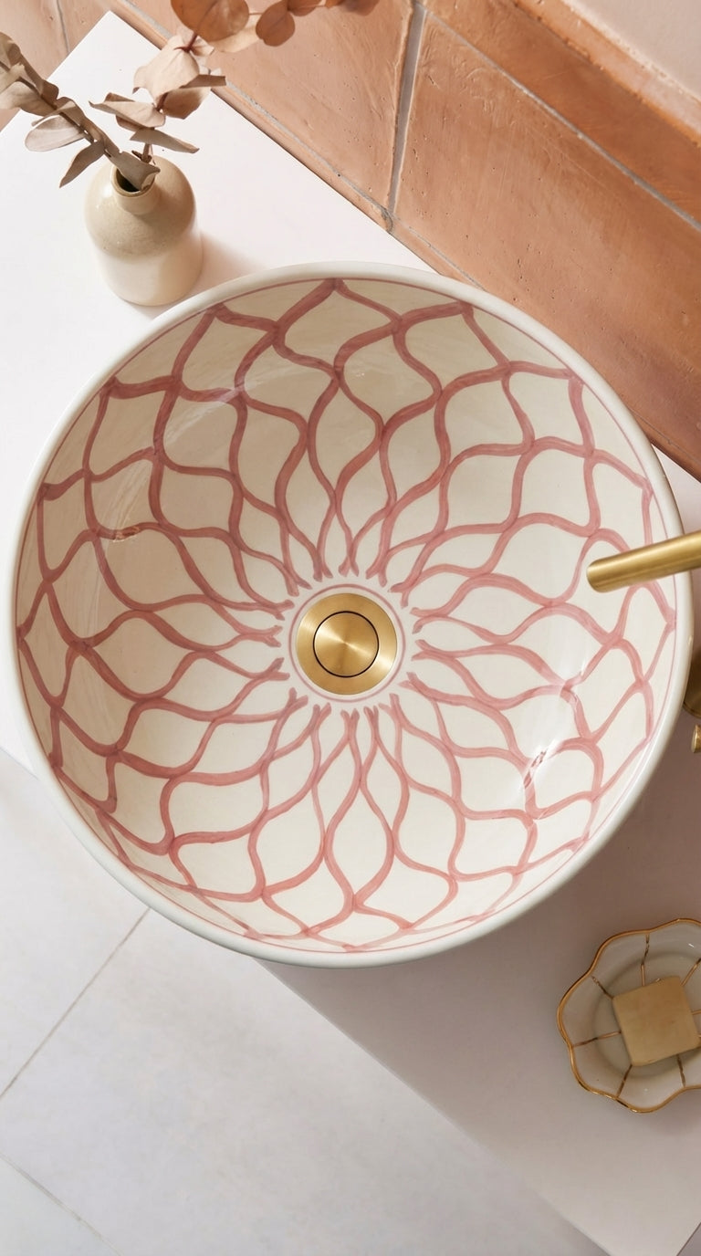 Vasque Marocaine en céramique de style oriental #348B